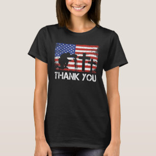 Camiseta Bandeira Americana Patriótica Obrigado Mulheres Me