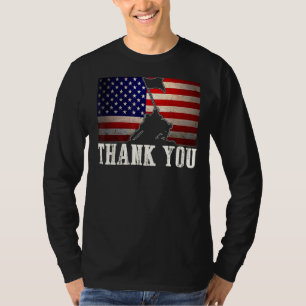 Camiseta Bandeira Americana Patriótica Obrigado Por Homens