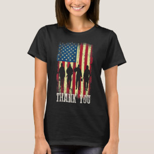 Camiseta Bandeira Americana Patriótica Obrigado Por Homens