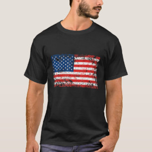 Camiseta Bandeira Americana Patriótica Para Homens Meninos