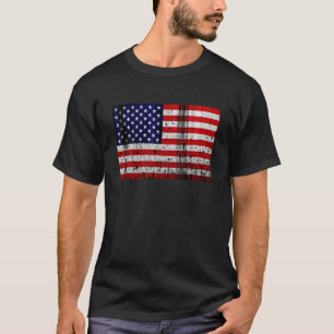Camiseta Bandeira Americana Patriótica Para Homens Meninos