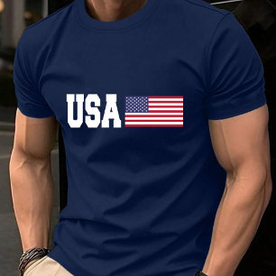 Camiseta Bandeira Americana Patriótica USA