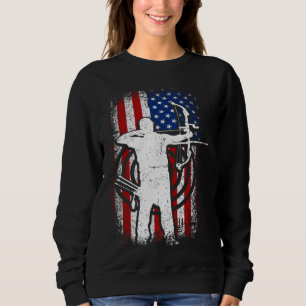Camiseta Bandeira americana patriótica Usa arqueiro do 4 de