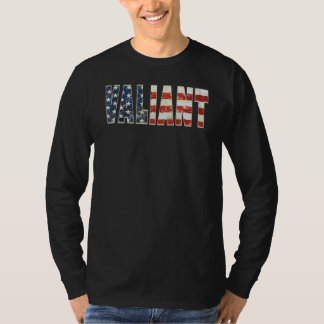 Camiseta Bandeira Americana Patriótica Valente