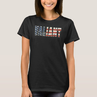 Camiseta Bandeira Americana Patriótica Valente