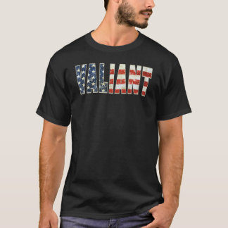 Camiseta Bandeira Americana Patriótica Valiosa