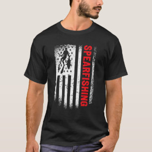 Camiseta Bandeira Americana Pesca com Fisga Espeleo Pesquei