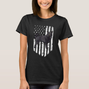 Camiseta Bandeira Americana Preto Branco Schipperke 4 De Ju