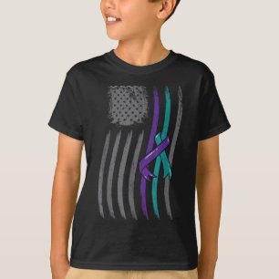 Camiseta Bandeira Americana Prevenção de Suicídio Conscient