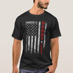 Camiseta Bandeira Americana Promovida Para O Pai De 2023