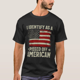Camiseta Bandeira Americana Que Eu Identifico Como Um Ameri