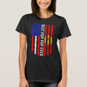 Camiseta Bandeira Americana Quirguistão Melhor Pop Pop