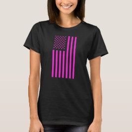 Camiseta Bandeira Americana Rosa