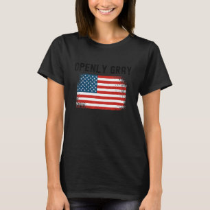 Camiseta Bandeira Americana Sarcástica Natural do Cabelo de