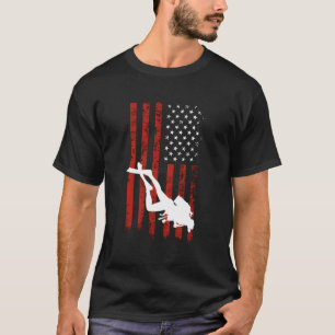 Camiseta Bandeira Americana Scuba Merging Dift Idea Design