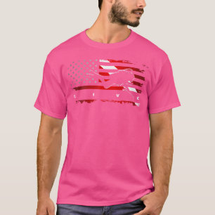 Camiseta Bandeira Americana Scuba Merging Roupa Scuba Divin