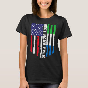 Camiseta Bandeira Americana Serra Leoa Melhor Fama Nana Eve