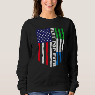 Camiseta Bandeira Americana Serra Leoa Melhor Pop Nunca Fam