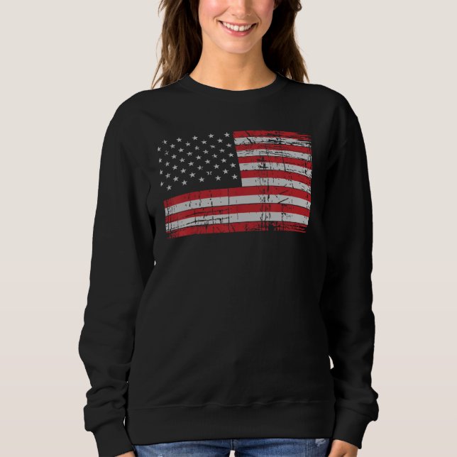 Camiseta Bandeira Americana T Mostra A Usa Patriótica Para  (Frente)