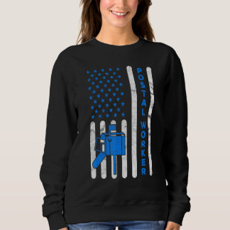 Camiseta Bandeira Americana Trabalhador Postal Entrega Cart