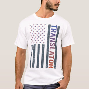 Camiseta Bandeira Americana - Tradutor