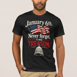 Camiseta Bandeira Americana Traição Nunca Esqueça 6 de Jane