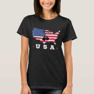 Camiseta Bandeira Americana Usa Patriota Esportiva American