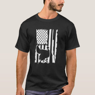 Camiseta Bandeira Americana Usa Patriótica Turquia Caçadora