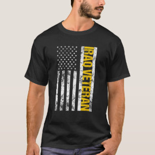 Camiseta Bandeira Americana Veterano Iraque  Antigo Veteran