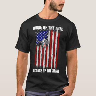 Camiseta Bandeira Americana Veterano Para Homens Mulheres C