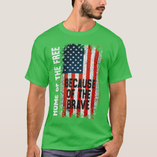 Camiseta Bandeira Americana Veterano Para Homens Mulheres C