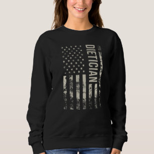 Camiseta Bandeira Americana Vintage Nutricionista Premium