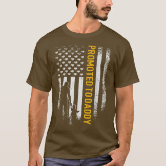 Camiseta Bandeira Americana Vintage Promovida Para Pai Fath