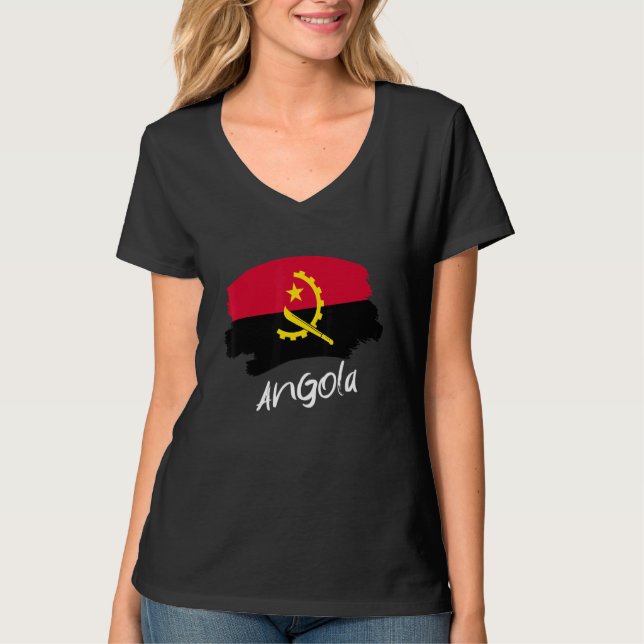 Camiseta Bandeira angolana Angola (Frente)