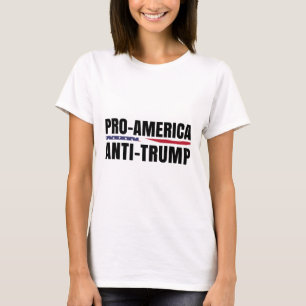 Camiseta Bandeira anti-Trump pró-América