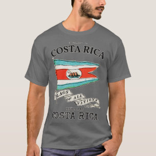 Camiseta Bandeira Antiga da Costa Rica