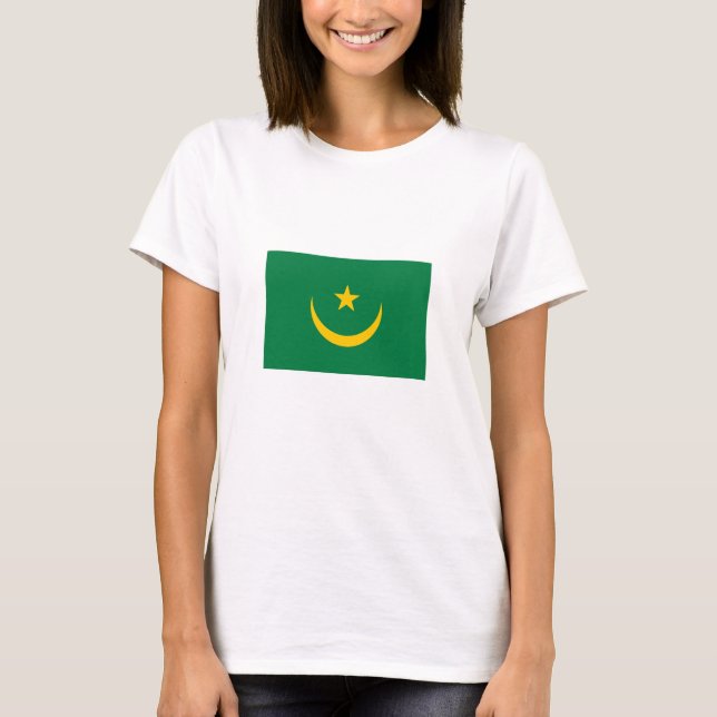 Camiseta Bandeira Antiga da Mauritânia (Frente)