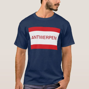 Camiseta Bandeira Antwerpen Anvers Antuérpia Bélgica