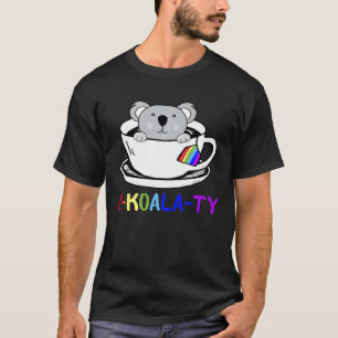 Camiseta Bandeira Arco-Íris Orgulho Gay Koala  Ideia de Des