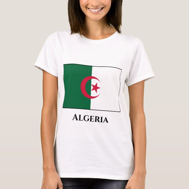 Camiseta Bandeira Argélia (Argélia) (Frente)