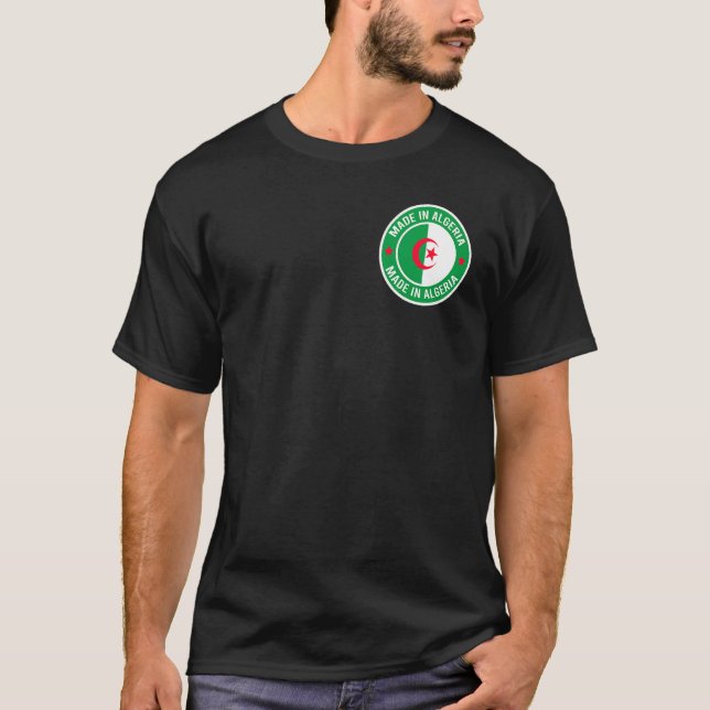 Camiseta Bandeira argelina Argélia (Frente)