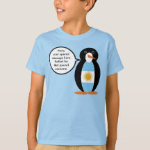 Bandeira argentina falando Sra. Penguin personaliz