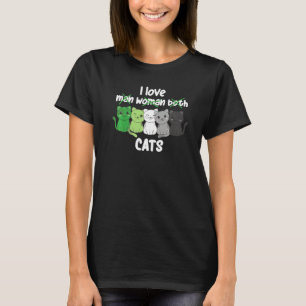 Camiseta Bandeira Aromântica Orgulho LGBTQ Gatos fofos Gato