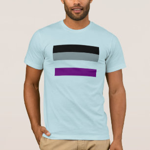 Camiseta Bandeira assexuada do orgulho