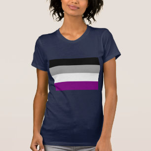 CAMISETA BANDEIRA ASSEXUADA OFICIAL DO ORGULHO