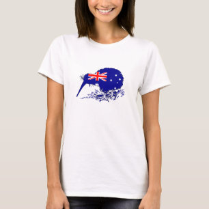 Camiseta Bandeira australiana - pássaro do quivi