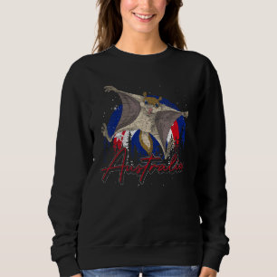 Camiseta Bandeira Australiana Sugar Glider Aussie Animal Au