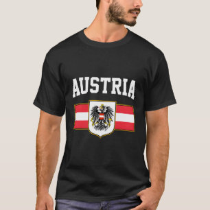 Camiseta Bandeira Austríaca Áustria Osterreich