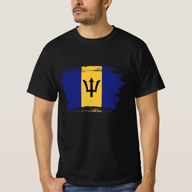Camiseta bandeira Barbados (Frente)