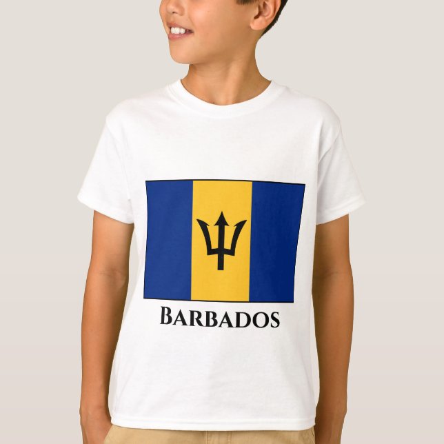 Camiseta Bandeira Barbados (Frente)
